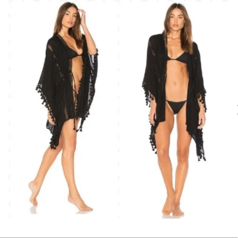 Tassels For All Ruana in Black